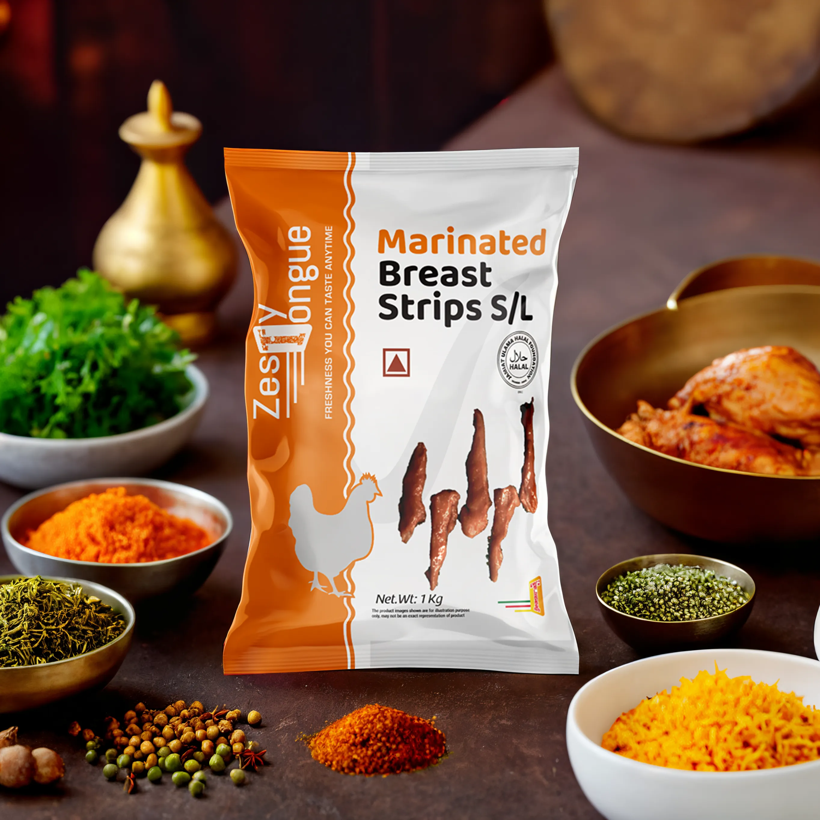 Zesty Breast strips S/L